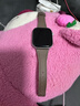 ROMISS適用于iwatch蘋(píng)果手表表帶apple watch S11/10/9/8/7表帶意大利荔枝紋真皮腕帶高級感輕奢手表鏈 大象灰（小蠻腰女款） (L) 44/45/46/49表盤(pán)通用-銀色表 曬單實(shí)拍圖