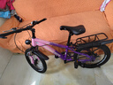 永久（FOREVER）兒童山地車(chē)兒童自行車(chē)兒童山地自行車(chē)6到12歲小學(xué)生新款變速單車(chē) 標配粉紫|單速+輻條輪+后座+車(chē)燈 18寸|身高120-150cm 曬單實(shí)拍圖
