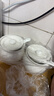 京東京造 燉盅【傳統瓦罐】陶瓷蒸蛋輔食帶蓋贈勺子 瓦罐450ML白色2只裝 曬單實(shí)拍圖