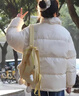 真維斯（Jeanswest）2025年新款冬季立領(lǐng)棉服女韓版小個(gè)子棉衣面包服學(xué)生寬松保暖外套 曬單實(shí)拍圖
