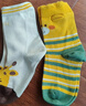 愛(ài)貝迪拉（AIBEDILA）寶寶襪子春秋款全棉襪嬰兒純棉a類(lèi)無(wú)骨中筒襪幼兒秋季男女小童襪 【全襪萊卡0勒感】萌萌長(cháng)頸鹿- 4雙 1-3歲 （適合腳長(cháng)12-14cm） 曬單實(shí)拍圖