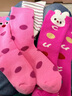 貓人女童襪子冬季加厚毛圈襪兒童秋冬款純棉中筒襪寶寶加絨保暖毛巾襪 曬單實(shí)拍圖