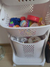 赟婭兒童玩具收納筐家用多層塑料客廳雜物積木收納籃子儲物筐臟衣置物 三層臟衣籃【分層收納+提手】 曬單實(shí)拍圖