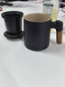 京東京造茶杯便攜式黑陶茶泡茶壺茶杯功夫茶具辦公杯隨身茶壺容量400ml 曬單實(shí)拍圖