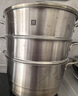 雙立人（ZWILLING）不銹鋼蒸鍋湯鍋蒸煮鍋蒸屜蒸煮兩用鍋蒸饅頭套裝燃氣電磁爐通用 【含蒸格】湯鍋+2個(gè)蒸籠 28cm 曬單實(shí)拍圖