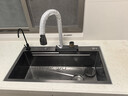 萬(wàn)和5.0加厚304不銹鋼雙槽改單槽廚房水槽大單槽洗菜盆一體盆洗菜池 防刮小米粒槽+【304四擋瀑布抽拉】 5MM面板78X43【雙槽改單槽尺寸X型排水】 曬單實(shí)拍圖