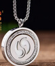哆唄哚項鏈男女太極陰陽(yáng)魚(yú)圖先天八卦螺旋轉動(dòng)隨身掛件 鈦鋼三九如意吊墜 曬單實(shí)拍圖
