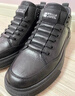 百麗（Belle）男鞋高幫休閑工裝鞋冬季新款厚底套腳板鞋D3MA8DM5 黑色（單里） 41 (255mm) 曬單實(shí)拍圖