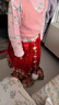 玫初莎馬面裙女童拜年服秋冬款兒童古裝漢服冬季女孩中國風(fēng)加絨加厚唐裝 紅色+毛領(lǐng)【贈扇子+發(fā)夾+辮子+眉心貼】 130 【建議身高125cm左右】 曬單實(shí)拍圖