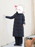 波司登（BOSIDENG）【斷碼清倉】羽絨服鵝絨女長(cháng)款新國標90絨商場(chǎng)同款寬松休閑厚外套 黑色8056 XL 175/96A 體重約130-140斤 曬單實(shí)拍圖