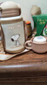 史努比（SNOOPY）兒童保溫杯帶吸管直飲男女小學(xué)生316不銹鋼喝水杯子雙蓋壺500ml咖 曬單實(shí)拍圖
