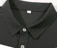 衫海庫集 t恤定制polo印制logo訂做翻領工作服刺繡夏季薄款短袖定做文化衫 D深灰色無痕領杜邦棉 L 通款 曬單實拍圖