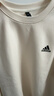 adidas情侶款寬松抓絨圓領(lǐng)長(cháng)袖衛衣套頭衫男女秋季阿迪達斯輕運動(dòng)   白色   XL 曬單實(shí)拍圖