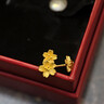 周六福新年禮物黃金耳釘女足金999花卉耳飾耳針節日 計價(jià) 2.29g 曬單實(shí)拍圖