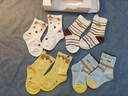 貝比嬰兒襪子春秋季純棉a類(lèi)兒童娃子無(wú)骨秋冬款新生兒不勒腿寶寶襪子 快樂(lè )小狗 春秋款【禮盒裝】 4雙 1-2歲 適合腳長(cháng)12-14cm（鞋碼16-20） 曬單實(shí)拍圖