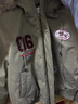 F426【趙露思同款】25年冬季新款美式復古連帽毛領(lǐng)派克服 軍綠色 M 曬單實(shí)拍圖