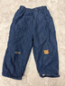 幼歌（YOUGE）嬰幼兒幼歌小熊字母繡花寬松保暖牛仔褲柔軟加絨長(cháng)褲潮 牛仔藍 90 cm 曬單實(shí)拍圖