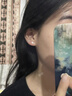 妙奕嘉三八婦女節生日禮物女純銀耳釘999足銀養耳洞耳飾耳棒高級耳環(huán) 星月耳釘 一對 曬單實(shí)拍圖