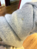 紫涵（ZIHAN）紫涵圓領(lǐng)毛衣女2025年冬季新款簡(jiǎn)約百搭打底針織衫 薄霧灰 M 曬單實(shí)拍圖