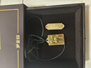 夢(mèng)金園黃金吊墜 馬到成功古法足金平安無(wú)事牌掛墜 馬年本命年生日禮物 約14.56g-黑繩款 曬單實(shí)拍圖