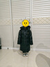 鴨鴨（YAYA）童裝兒童羽絨服男女中長(cháng)款中大童加厚極寒防風(fēng)保暖冬裝外套WJ 黑色 130 曬單實(shí)拍圖