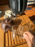 憶壺茶 玻璃小茶杯功夫茶具套裝家用待客泡茶杯子帶把辦公室喝茶杯4只裝 曬單實(shí)拍圖