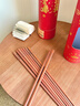 雙槍花梨木好運筷 家用高檔禮盒木筷子 家庭筷防滑不易發(fā)霉20雙 曬單實(shí)拍圖