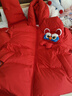 巴拉巴拉童裝兒童羽絨服男童女童2025新款春裝拜年服紅色國風(fēng)寶寶外套加厚 曬單實(shí)拍圖