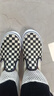 VANS范斯童鞋官方 Slip-On棋盤(pán)格親子款舒適一腳蹬中大童帆布鞋 黑白棋盤(pán)格 33碼 實(shí)測內長(cháng)20.8cm 曬單實(shí)拍圖