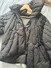 鴨鴨鴨鴨兒童羽絨服女童洋氣2024秋冬季新款輕薄裝外套 黑色 140 曬單實(shí)拍圖