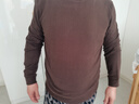 紅豆（Hodo）【駝絨&桑蠶絲】新年半高領(lǐng)長(cháng)袖t恤男保暖加絨衛衣男德絨打底衫 曬單實(shí)拍圖
