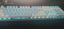 達爾優(yōu)（dareu）EK815機械合金版鍵盤(pán) 有線(xiàn)鍵盤(pán)  電競游戲鍵盤(pán) 多鍵無(wú)沖108鍵單光 女生 白色藍色 茶軸 曬單實(shí)拍圖