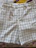 PORTS寶姿女裝2025春夏新款短褲LM8P051MFQ090 奶白色格子 S /4 曬單實(shí)拍圖