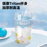 迪士尼吸管杯子學(xué)生兒童水杯女士夏季Tritan塑料杯瘋狂動(dòng)物城 600mL尼克 曬單實(shí)拍圖