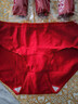 都市麗人獨立包裝本命年馬年紅色內褲女純棉加長(cháng)檔喜慶結婚三角內褲4條L 曬單實(shí)拍圖