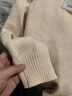 馬登工裝雪尼爾圓領(lǐng)毛衣保暖親膚打底針織衫男春季休閑慵懶上衣 米白色 【毛衣男款2025新款冬/針織衫男】 S （100-120斤） 曬單實(shí)拍圖