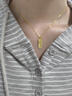 中國黃金（CHINA GOLD）碎冰冰小金條黃金吊墜男女款金磚足金掛墜情人節生日禮物送女友 約1.8g足金碎冰冰小金條吊墜【贈925銀鏈】 曬單實(shí)拍圖