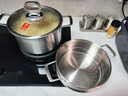 康巴赫蒸湯鍋4代真鈦0涂層316L不銹鋼家用加厚燉蒸鍋24cm電磁爐燃氣通用 曬單實(shí)拍圖