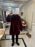 冬天家品牌皮草進(jìn)口貂皮大衣女整貂中長(cháng)款立領(lǐng)水貂皮草裘皮外套 安哥拉紅 L 120斤以下 曬單實(shí)拍圖