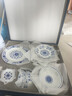 富玉景德鎮高顏值青花瓷玲瓏餐具套裝高級感喬遷家用輕奢陶瓷碗碟 萬(wàn)壽蓮套裝（釉下彩） 29頭 曬單實(shí)拍圖