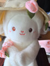 Murcia玫瑰花晚安小羊毛絨玩偶公仔花束捧花可愛(ài)生日禮物七夕送男女朋友 曬單實(shí)拍圖