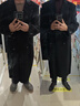 伯爵卓爾鵝絨內膽全羊毛雙面呢大衣100%男士長(cháng)款過(guò)膝保暖外套2025秋冬新款 漆黑 【常規-無(wú)內膽】 XL (180) 曬單實(shí)拍圖
