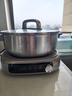 九陽(yáng)（Joyoung）0涂層IH秒涮電火鍋火鍋專(zhuān)用鍋電鍋家用4-8人分體式可拆洗多功能電蒸鍋不銹鋼電煮鍋6L火鍋鍋GN12 曬單實(shí)拍圖