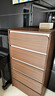 全友家居現代簡(jiǎn)約臥室靠墻六斗柜收納儲物柜子落地家用抽屜式床尾柜 【胡桃色】0.66m五斗柜 曬單實(shí)拍圖