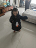 保姆鵝  【風(fēng)墻】?jì)和鸾q服寶寶中長(cháng)款護臉加厚外套保暖童裝[NG2664] 炭黑 110 曬單實(shí)拍圖