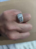 凡愛(ài)T字母莫桑石男士戒指莫桑鉆戒潮仿真鉆925銀訂婚求婚結婚戒送男友 21.5號 曬單實(shí)拍圖