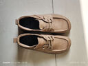 紅蜻蜓皮鞋女秋季高幫休閑媽媽鞋中老年棉鞋WBC44456 卡其色 39 曬單實(shí)拍圖