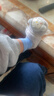 貝瑞加（Babyprints）嬰兒地板襪秋冬寶寶學(xué)步襪套秋冬室內鞋襪加厚保暖軟底 灰猴S 曬單實(shí)拍圖