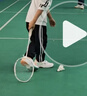 尤尼克斯（YONEX）兒童羽毛球鞋YY訓練比賽球鞋網(wǎng)球魔術(shù)貼設計專(zhuān)業(yè)減震透氣SHB101JR SHB220JRCR-200米白色 35 內長(cháng)21 曬單實(shí)拍圖