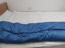 南極人（Nanjiren）羊羔絨被子冬季加厚單人被子1.8x2米冬被8-10斤保暖冬天棉被 賓利藍【雙面暖絨加倍保暖】 180x220cm【特厚8斤】加倍保暖 曬單實(shí)拍圖